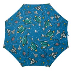 About-space-seamless-pattern Straight Umbrellas by Wav3s