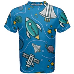 About-space-seamless-pattern Men s Cotton Tee