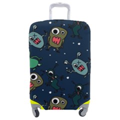 Monster-alien-pattern-seamless-background Luggage Cover (medium) by Wav3s