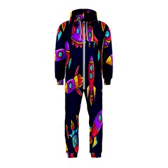 Space-patterns Hooded Jumpsuit (kids) by Wav3s