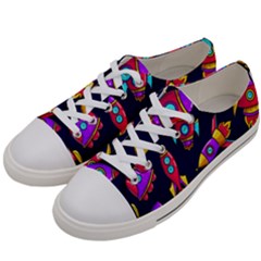 Space-patterns Women s Low Top Canvas Sneakers by Wav3s