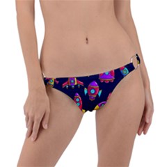 Space-patterns Ring Detail Bikini Bottoms by Wav3s