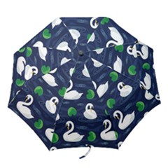 Swan-pattern-elegant-design Folding Umbrellas by Wav3s