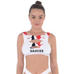 I Love Sauces Bandaged Up Bikini Top by ilovewhateva