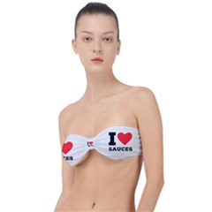 I Love Sauces Classic Bandeau Bikini Top  by ilovewhateva