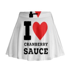 I Love Cranberry Sauce Mini Flare Skirt by ilovewhateva