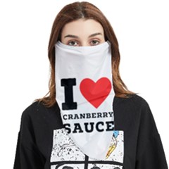 I Love Cranberry Sauce Face Covering Bandana (triangle) by ilovewhateva
