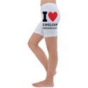 I love English breakfast  Kids  Lightweight Velour Capri Yoga Leggings View2