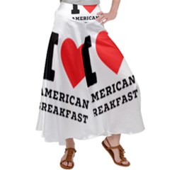 I Love American Breakfast Women s Satin Palazzo Pants by ilovewhateva