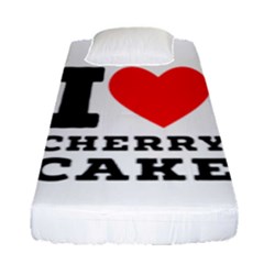 I Love Cherry Cake Fitted Sheet (single Size)