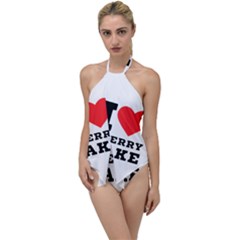 I Love Cherry Cake Go With The Flow One Piece Swimsuit by ilovewhateva