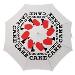 I Love Coconut Cake Straight Umbrellas by ilovewhateva