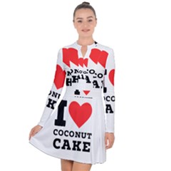 I Love Coconut Cake Long Sleeve Panel Dress by ilovewhateva