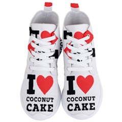 I Love Coconut Cake Women s Lightweight High Top Sneakers by ilovewhateva