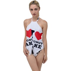 I Love Coconut Cake Go With The Flow One Piece Swimsuit by ilovewhateva