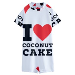 I Love Coconut Cake Kids  Boyleg Half Suit Swimwear by ilovewhateva