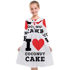 I Love Coconut Cake Kids  Midi Sailor Dress by ilovewhateva