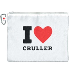 I Love Cruller Canvas Cosmetic Bag (xxxl) by ilovewhateva