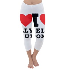 I Love Jelly Donut Capri Winter Leggings 