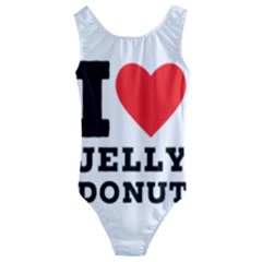 I Love Jelly Donut Kids  Cut-out Back One Piece Swimsuit by ilovewhateva