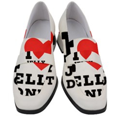 I Love Jelly Donut Women s Chunky Heel Loafers by ilovewhateva