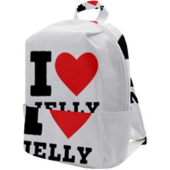 I Love Jelly Donut Zip Up Backpack by ilovewhateva