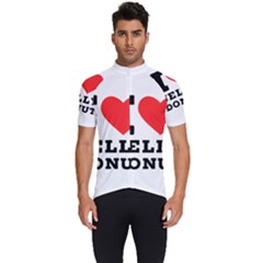 I Love Jelly Donut Men s Short Sleeve Cycling Jersey by ilovewhateva