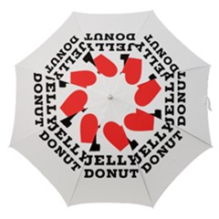 I Love Jelly Donut Straight Umbrellas by ilovewhateva