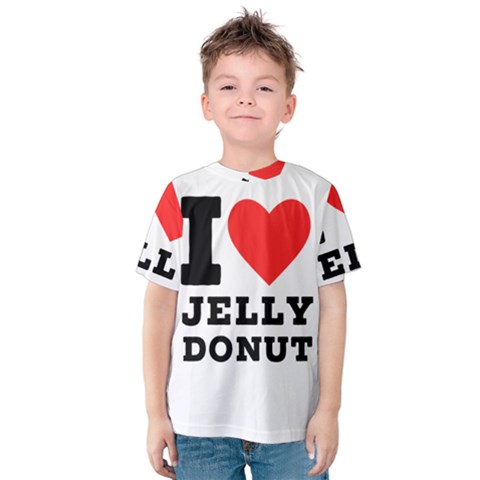I Love Jelly Donut Kids  Cotton Tee by ilovewhateva