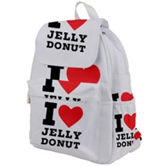 I Love Jelly Donut Top Flap Backpack by ilovewhateva