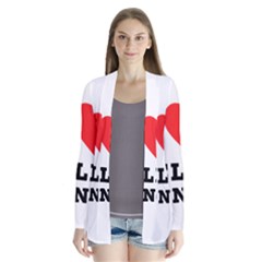 I Love Jelly Donut Drape Collar Cardigan by ilovewhateva