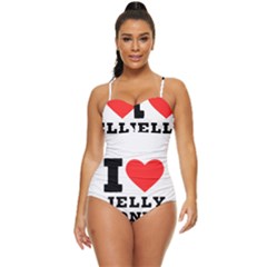 I Love Jelly Donut Retro Full Coverage Swimsuit by ilovewhateva