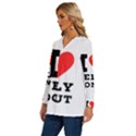 I love jelly donut Long Sleeve Drawstring Hooded Top View2