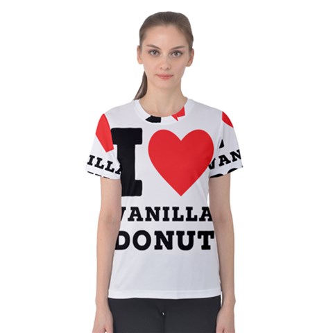 I Love Vanilla Donut Women s Cotton Tee by ilovewhateva