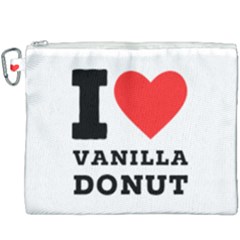 I Love Vanilla Donut Canvas Cosmetic Bag (xxxl) by ilovewhateva
