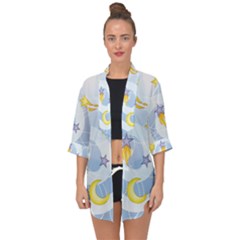 Science Fiction Outer Space Open Front Chiffon Kimono by Ndabl3x