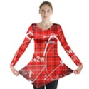 Geometry Mathematics Cube Long Sleeve Tunic  View1