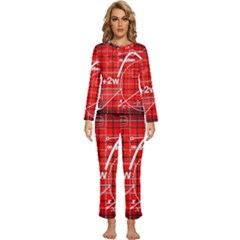 Geometry Mathematics Cube Womens  Long Sleeve Lightweight Pajamas Set by Ndabl3x