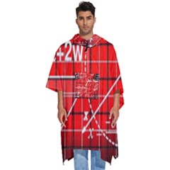 Geometry Mathematics Cube Men s Hooded Rain Ponchos by Ndabl3x