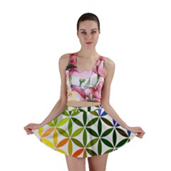 Mandala Rainbow Colorful Mini Skirt by Ndabl3x