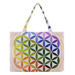 Mandala Rainbow Colorful Medium Tote Bag by Ndabl3x