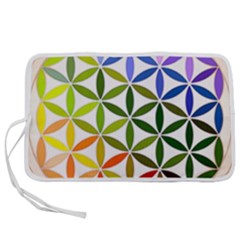 Mandala Rainbow Colorful Pen Storage Case (s) by Ndabl3x