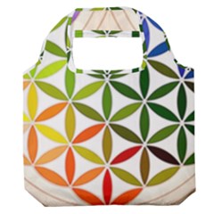 Mandala Rainbow Colorful Premium Foldable Grocery Recycle Bag