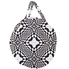 Tile Repeating Pattern Texture Giant Round Zipper Tote by Ndabl3x