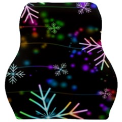 Snowflakes Snow Winter Christmas Car Seat Velour Cushion  by Ndabl3x