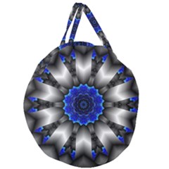 Kaleidoscope Abstract Round Giant Round Zipper Tote by Ndabl3x