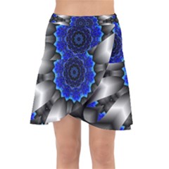 Kaleidoscope Abstract Round Wrap Front Skirt by Ndabl3x