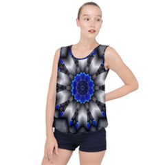 Kaleidoscope Abstract Round Bubble Hem Chiffon Tank Top by Ndabl3x