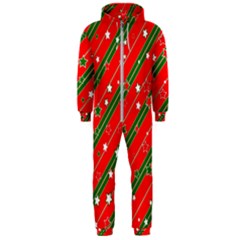 Christmas Paper Star Texture Hooded Jumpsuit (Men)