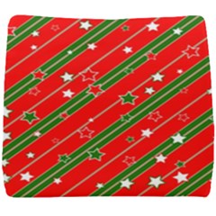 Christmas Paper Star Texture Seat Cushion by Ndabl3x